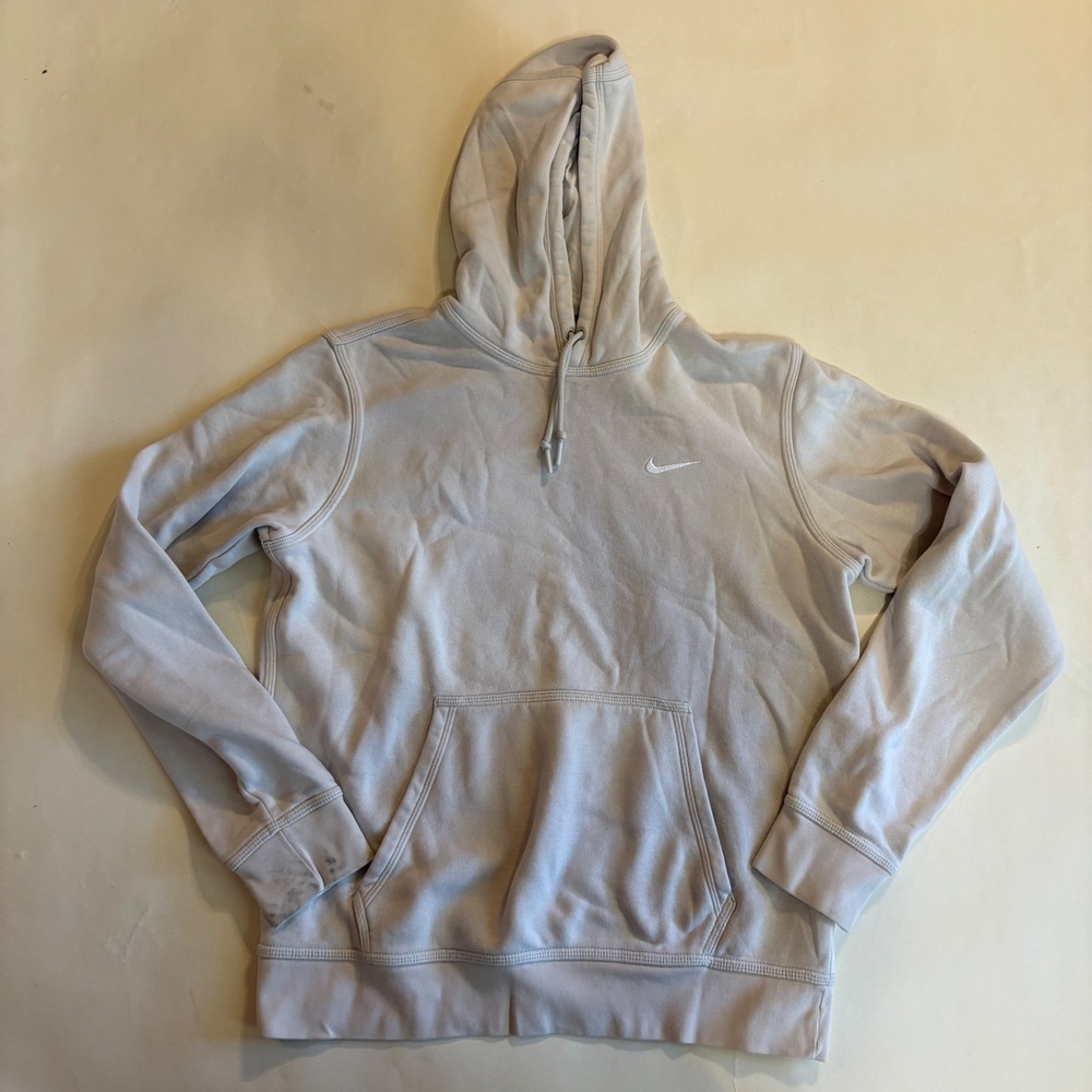 Nike Mens Sportswear Club Fleece Pullover Hoodie Grey 611457-072 Size M